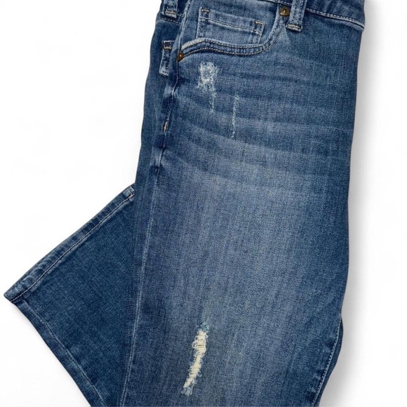 Kut from the Kloth Natalie Crop Jeans | Medium Wash Distressed | NWT Size 2 - Picture 6 of 6